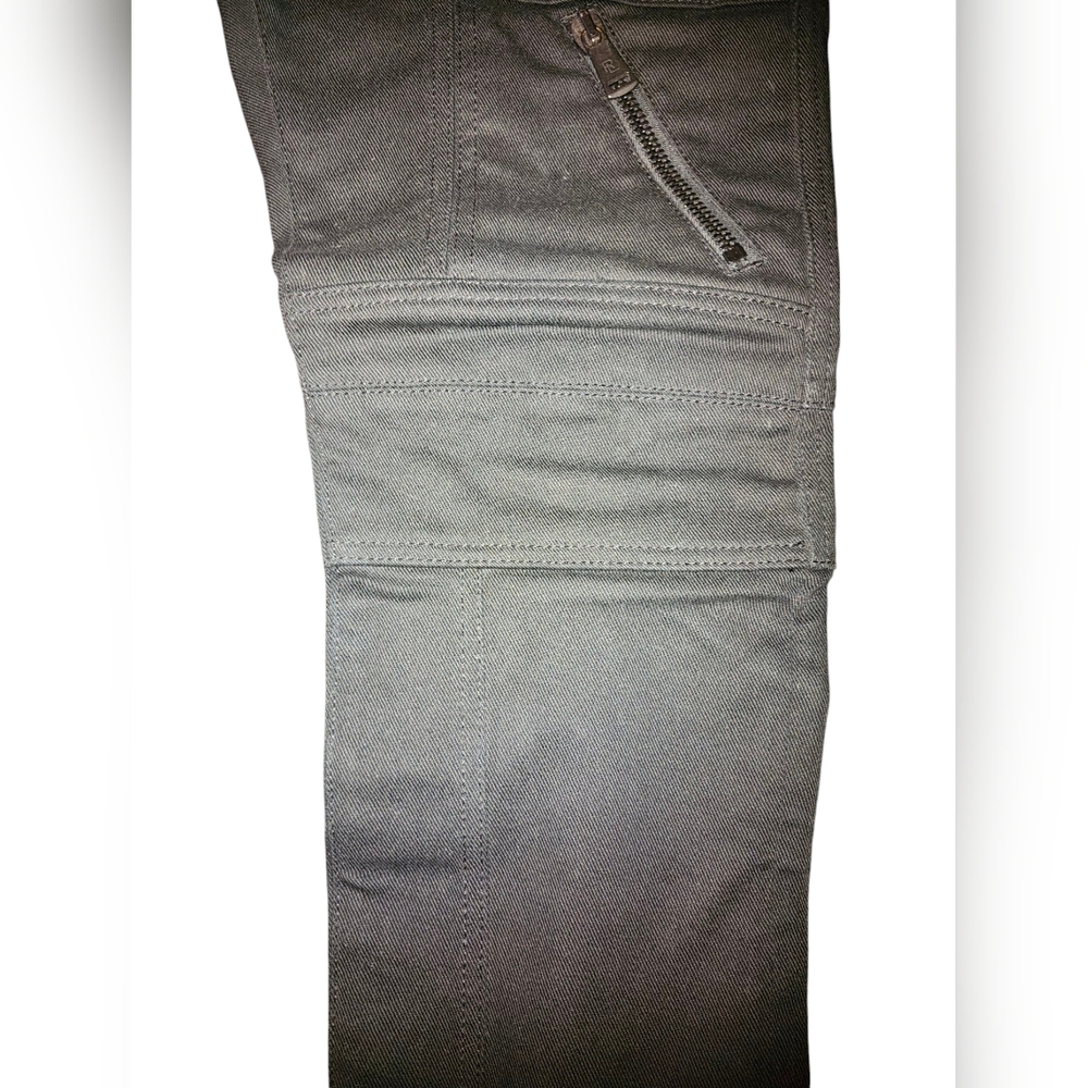 Ralph Lauren Purple Label 32 Black Cargo Biker Moto Zipper Jeans Italy Rare - Picture 8 of 11